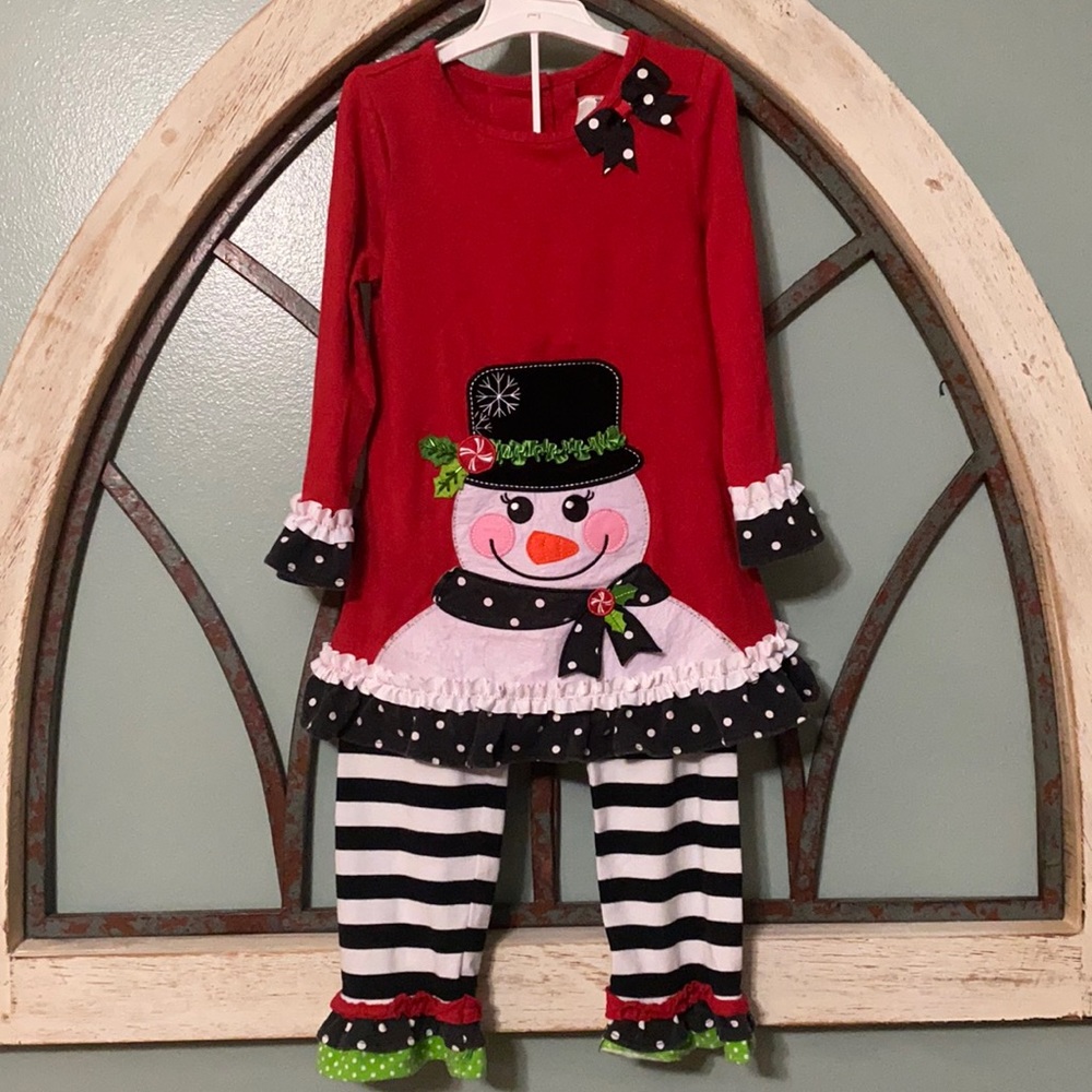 Girls’ 4T Rare Editions Snowman Outfit